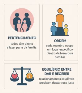 Pertencimento
Ordem
Equilibrio entre dar e receber